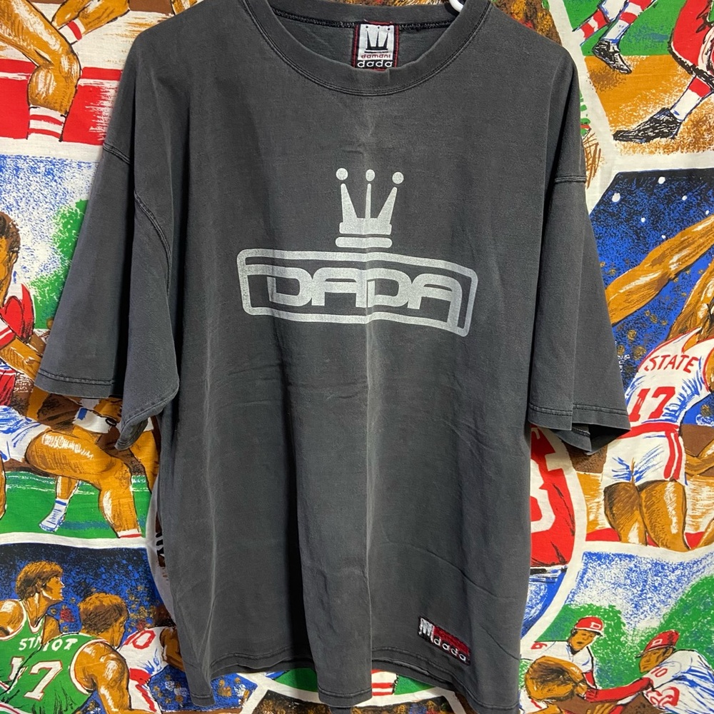 Vintage 90's Black Mens XL Dada Teeshirt